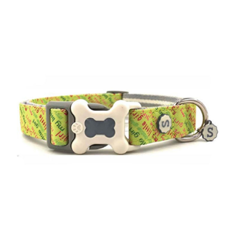 Red Dingo Tropical Green Small Dog Collar