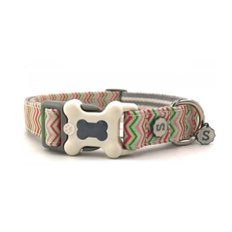 Red Dingo Tropical Green Small Dog Collar